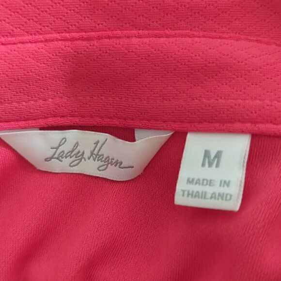 Lady Hagen Red Long Sleeve Golf Sports Top - Picture 5 of 6